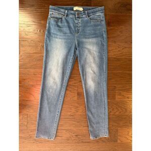 NEW Soft Surroundings Ultimate Denim Pull on Slim  Leg Jeans Large Tall